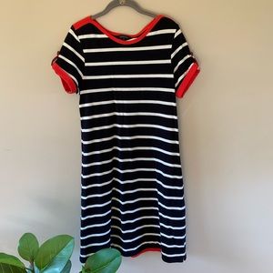 stripped cotton dress